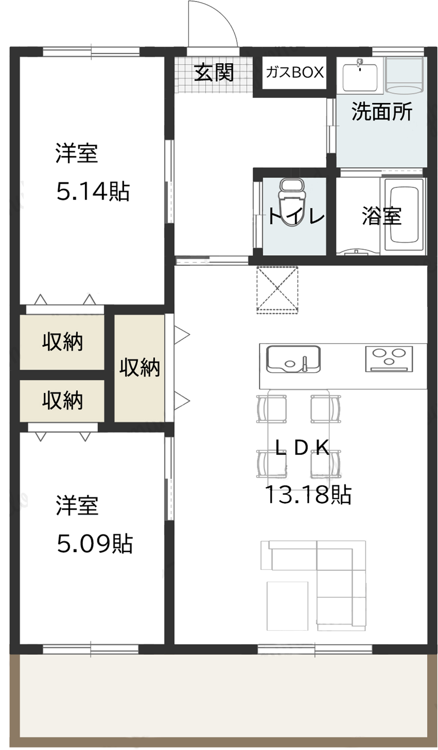 2LDK